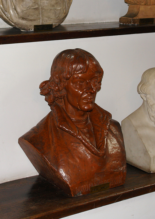 Buste of Copernicus at the Library of the Collegium Maius Museum of the Jagiellonian University, Krakow, Poland 2007