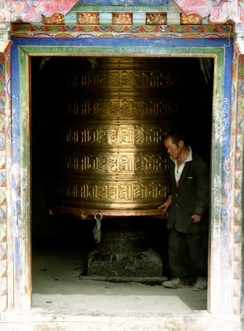 Monastery on Dekyi Shar Lam, Lhasa Tibet 1996