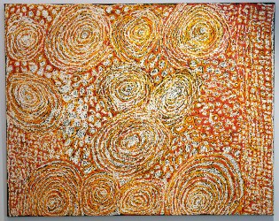 DSC00150 - Painting by Walangkura Napanangka, Papunya Tula, Alice Springs, Australia 2013 - blogsize