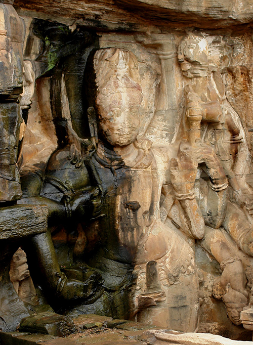 Shiva Nataraj (upper part), Neelkanth temple, Kalinjar Fort, Uttar Pradesh, India 2009