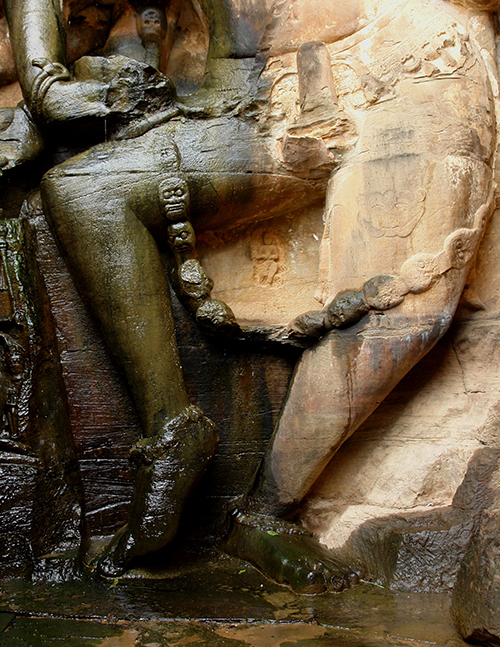 Shiva Nataraj (lower part), Neelkanth temple, Kalinjar Fort, Uttar Pradesh, India 2009