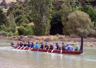 Waka, Waitangi Day, Okains Bay, South Island New Zealand 2013