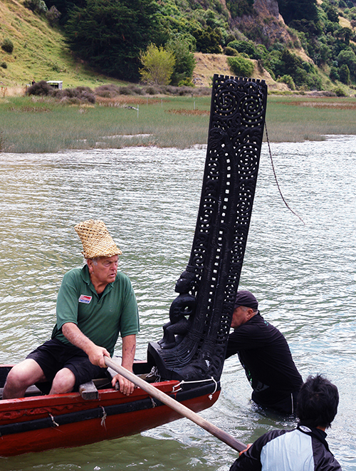 Waka, Waitangi Day, Okains Bay, South Island New Zealand 2013
