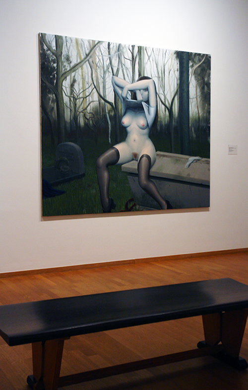 Michael Kirkham, Girl in Graveyard, 2005, oil on canvas, Gemeentemuseum The Hague, Netherlands 2015