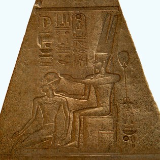 Top of the fallen obelisk of Hatshepsut, Karnak-Luxor, Egypt 2000