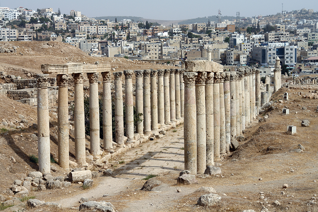 Jerash (Roman Gerasa 1st-3rd cent. AD) Decumanus-south, Jordan 2010